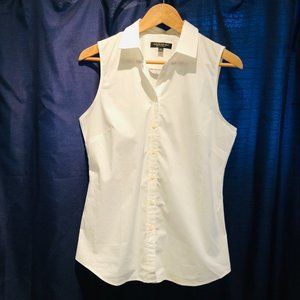 BANANA REPUBLIC | Sleeveless Shirt | 8 | White